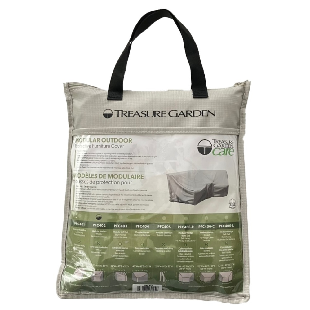 Treasure Garden Deep Seating Modular w/Elastic Outdoor Protective Cover NEW